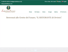 Tablet Screenshot of grottedelfunaro.com